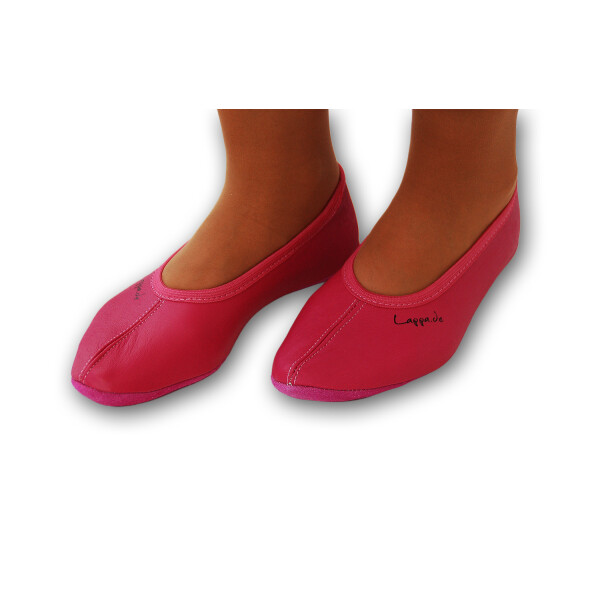 Ballerinas mit Ledersohle pink Gr. 28