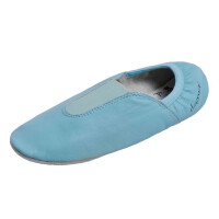 Schläppchen, Gymnastikschuhe, Ballerina mit Gummipads hellblau Gr. 29