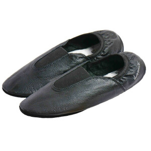 Gymnastikschuhe mit Gummipads schwarz Gr. 25