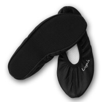Gymnastikschuhe mit Gummisohle Extra breit schwarz 22-46