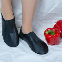 Gymnastikschuhe mit Gummipads schwarz Gr. 26