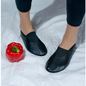 Gymnastikschuhe mit Gummipads schwarz Gr. 38