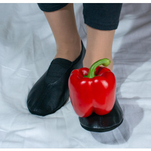 Gymnastikschuhe mit Gummipads schwarz Gr. 38