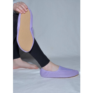 Voltigierschuhe Gymnastikschuhe mit Gummisohle lila Gr. 40