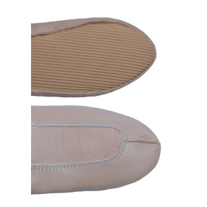 Voltigierschuhe Gymnastikschuhe mit Gummisohle beige Gr. 42