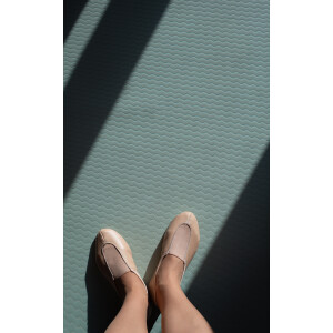 Voltigierschuhe Gymnastikschuhe mit Gummisohle beige Gr. 44