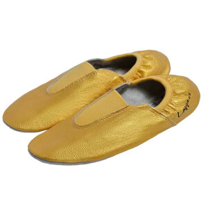 Gymnastikschuhe mit Gummipads gold  Gr.27