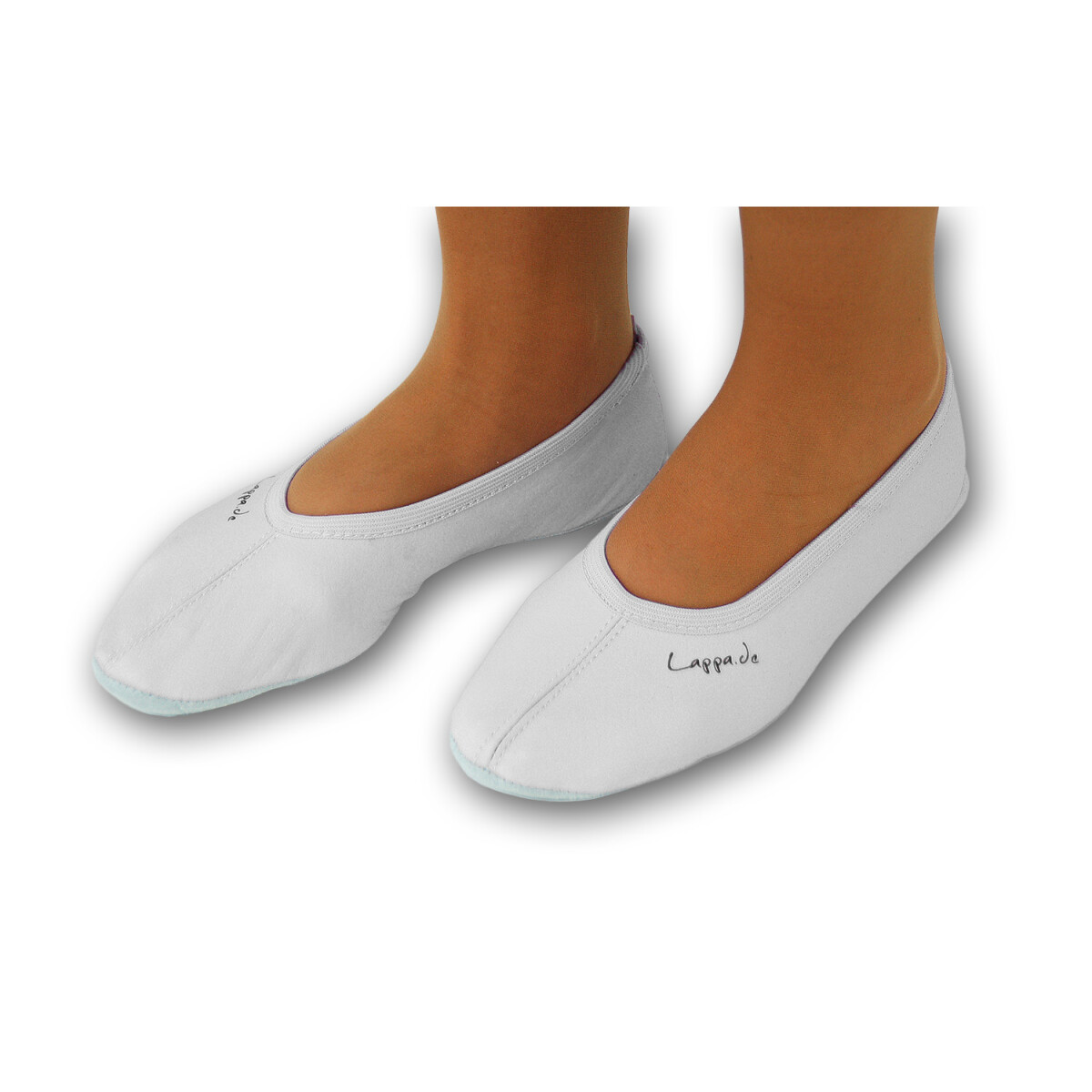 Ballerinas mit Ledersohle weiss Gr. 25