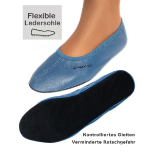 Turnschuhe mit Ledersohle jeansblau Gr. 27