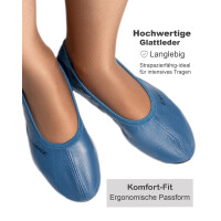 Turnschuhe mit Ledersohle jeansblau Gr. 27