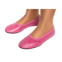 Ballerinas mit Ledersohle pink Gr. 22