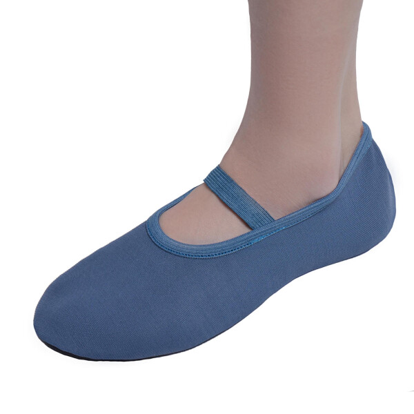 Trampolin Gymnastikschuhe mit Gummisohle jeansblau Gr. 46
