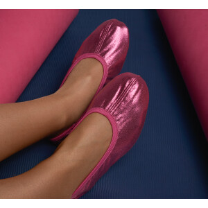 Gymnastikschuhe mit Gummisohle Glitzer pink Gr. 36