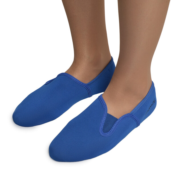 Neopren Gymnastikschuhe mit Gummisohle blau Gr. 32