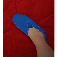 Neopren Gymnastikschuhe mit Gummisohle blau Gr. 32