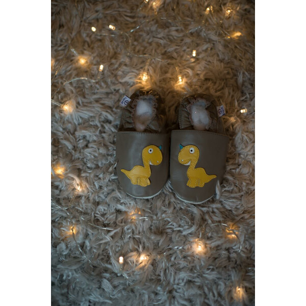 Krabbelschuhe Dino 3 Gr 19-20 M 6-12 Monate