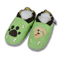 Hausschuhe Rex-grün Gr 19-20 M 6-12 Monate