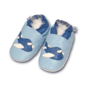 Kindergartenschuhe Flugzeug Gr 17-19 S 0-6 Monate