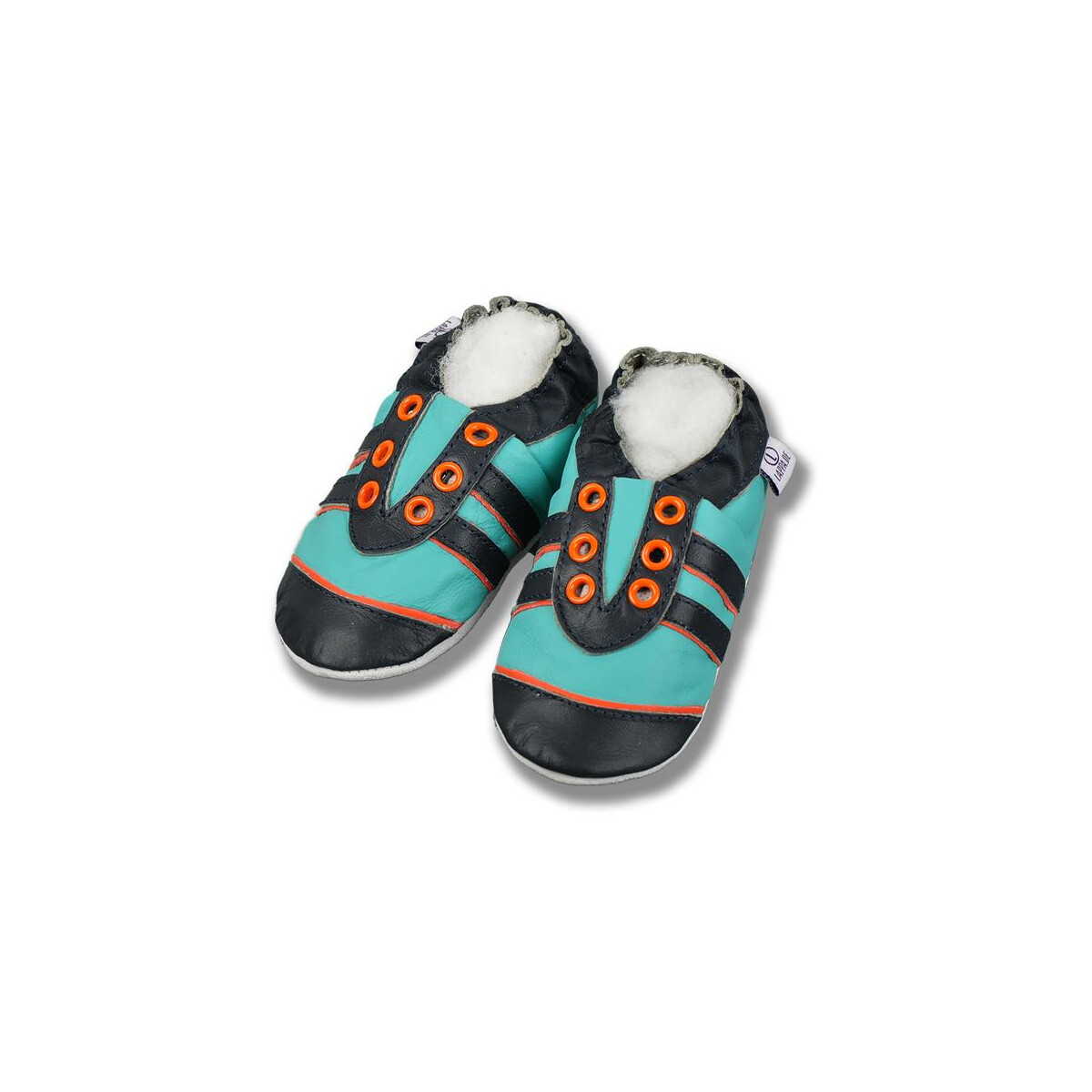 Sport türkis-orange Ösen Gr 25-26 XXl 2-3 Jahren