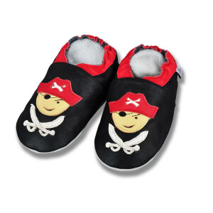 Krippenschuhe Pirat schwarz Gr 19-20 M 6-12 Monate