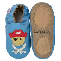 Schühchen Pirat blau Gr 21-22 L 12-18 Monate