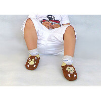 Puschen Rex beige Wildleder Gr 21-22 L 12-18 Monate