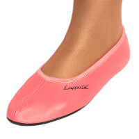 Turnschuhe mit Ledersohle lachsrot Gr. 37