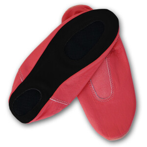 Turnschläppchen mit Gummipads lachsrot Gr. 41