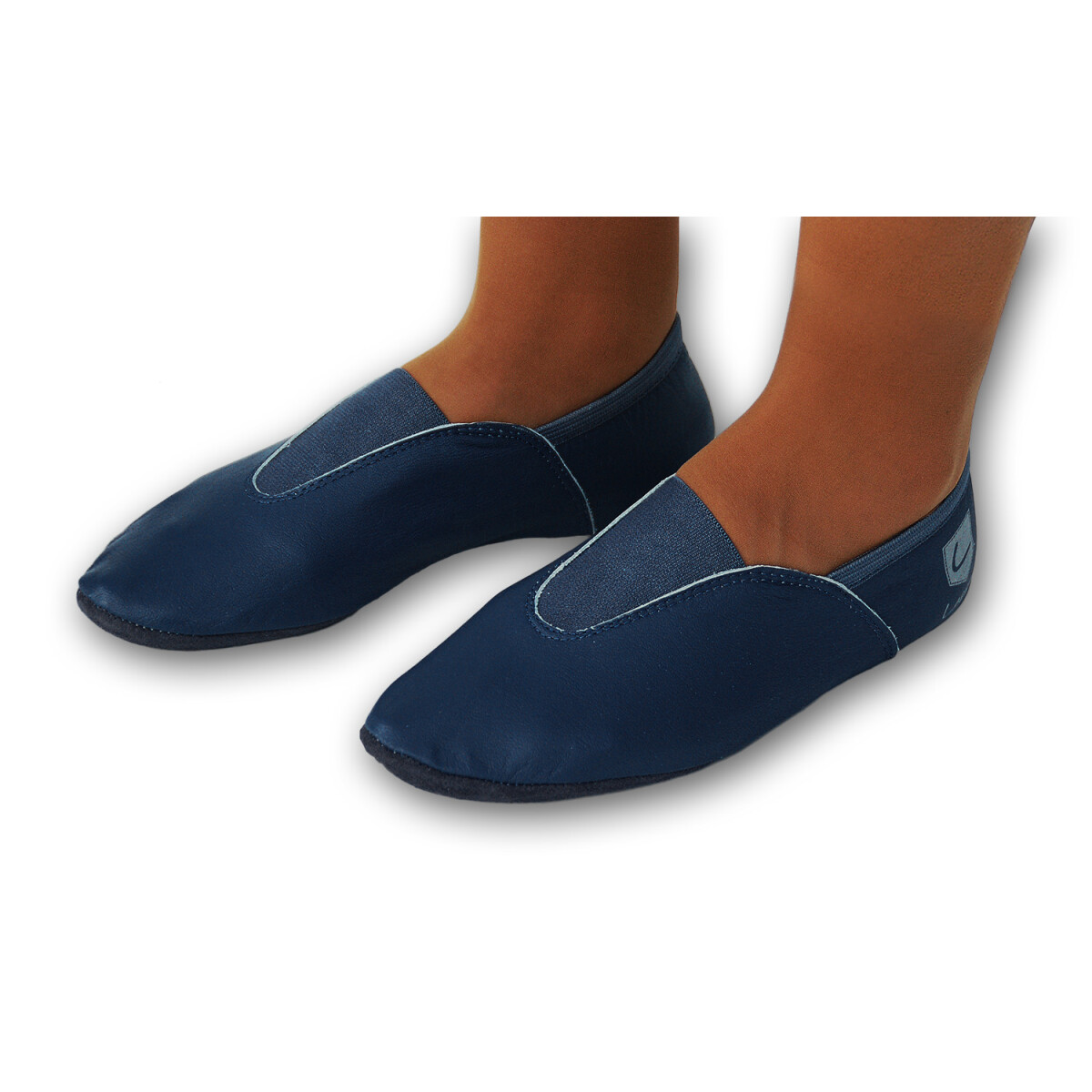 Gymnastikschuhe mit Gummipads jeansblau Gr. 34