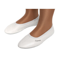 Ballerinas mit Ledersohle weiss Gr. 44