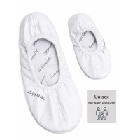 Ballerinas mit Gummisohle weiss Gr. 32