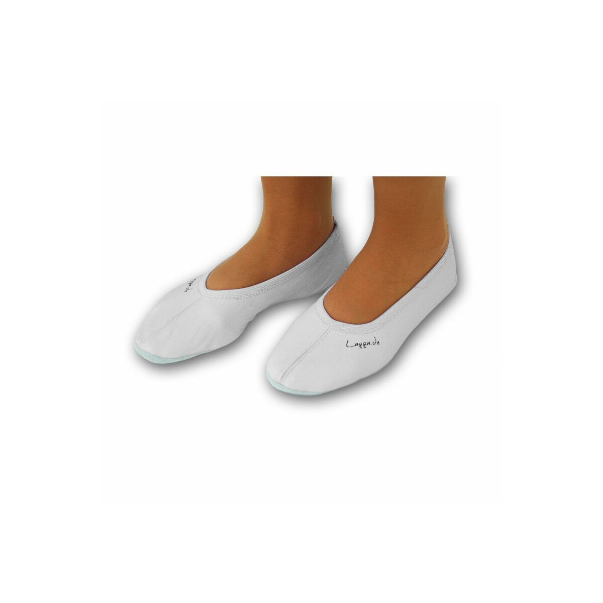 Ballerinas mit Gummisohle weiss Gr. 44