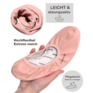 Gymnastikschuhe mit Gummisohle rosa Gr. 43