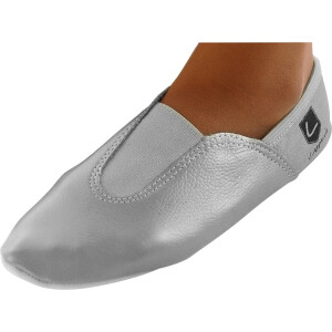 Gymnastikschuhe mit Gummipads silber Gr. 38