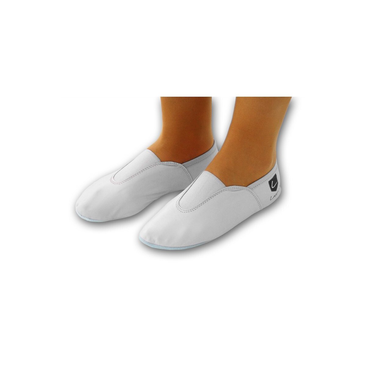 Gymnastikschuhe mit Gummisohle weiss Gr. 28