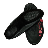 Schläppchen, Gymnastikschuhe mit Gummipads Auto schwarz-pink Gr. 36