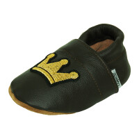 Lederpusche Krone braun Gr 25-26 XXl 2-3 Jahren