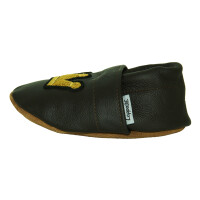 Lederpusche Krone braun Gr 25-26 XXl 2-3 Jahren