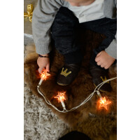 Lederpusche Krone braun Gr 25-26 XXl 2-3 Jahren