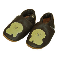 Lederpuschen Löwe braun Gr 20-21 M+  10-16 Monate