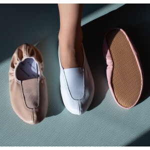 Voltigierschuhe Gymnastikschuhe mit Gummisohle weiß Gr. 35