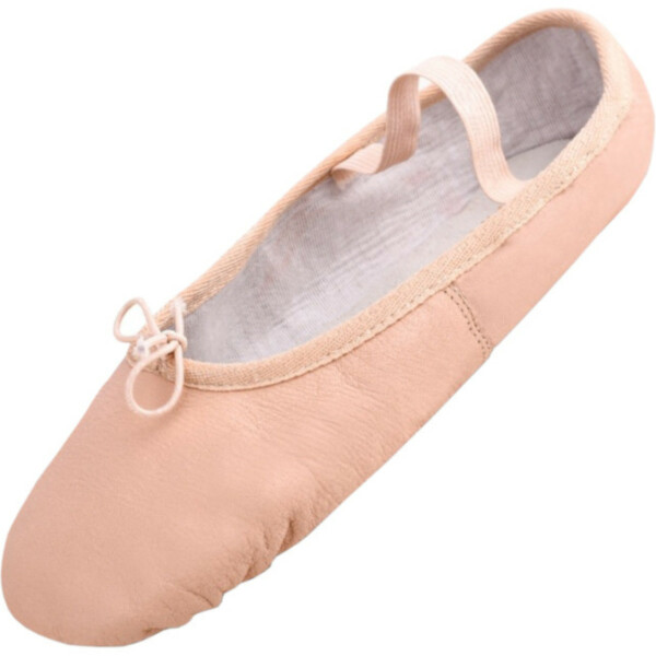 Ballettschuhe mit Ledersohle Beige-Aprikose Gr. 33