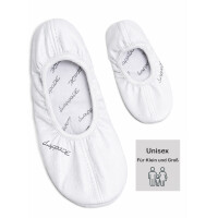 Ballerinas mit Ledersohle weiss Gr. 27